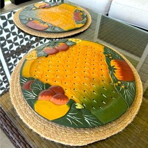🍑❤️Set of Four Tropical Charcuterie Plates
